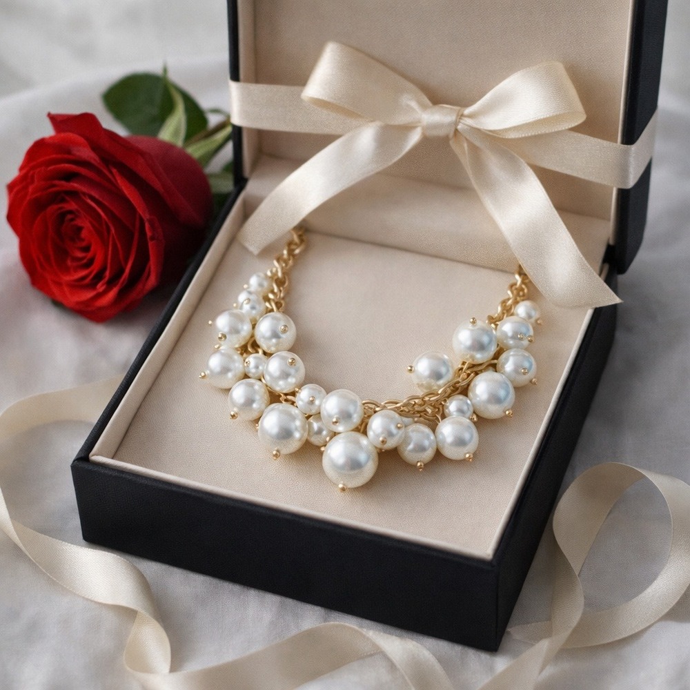 Necklace "Thalia Sodi" Imit. Pearl gold-tone 18" and 3" extender